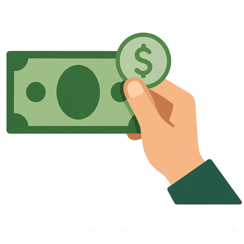 Flexible payment options - cash and card