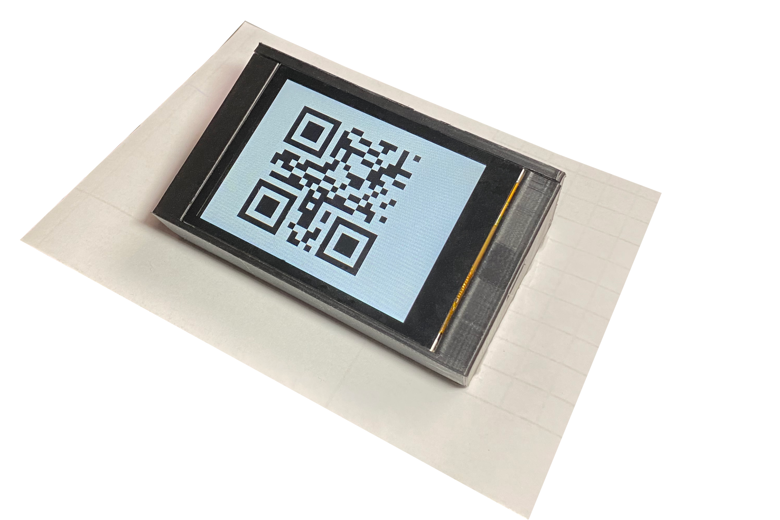 QBar QR code on adhesive film for club tables